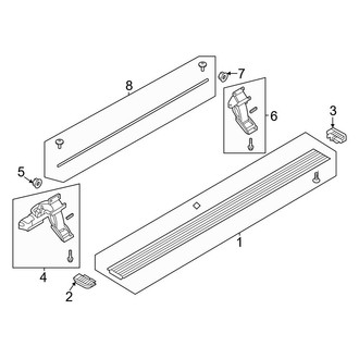 Ford OE - Cab - Running Board (Power Deployable), (Crew Cab)