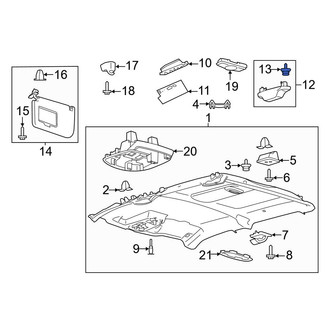 Ford OE - Door Lock Striker Cover Clip