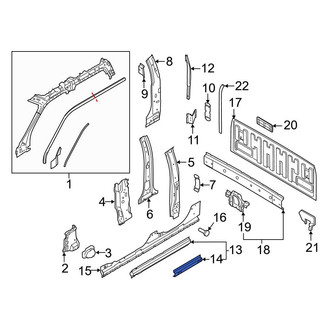 Ford OE - Left Rocker Panel Reinforcement