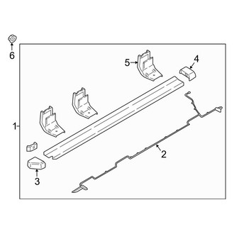 Ford OE - Cab - Running Board (Production, Illuminated), (Crew Cab)