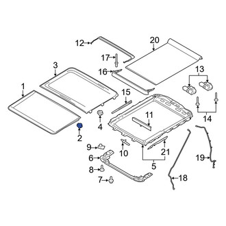 Ford OE - Rear Sunroof Glass Bolt