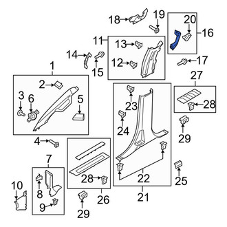 Ford OE - Left Interior Grab Bar