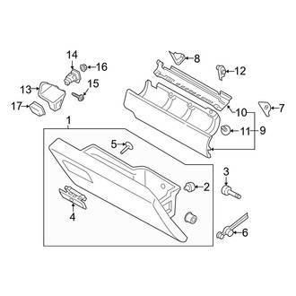 Ford OE - Instrument Panel - Glove Box