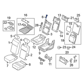 Ford OE - Front Headrest Guide