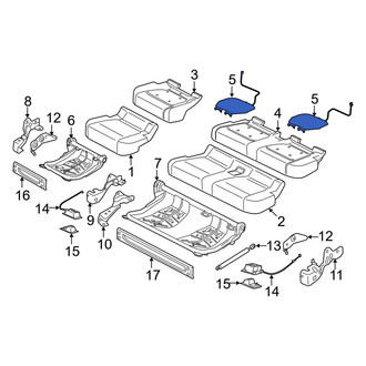 Ford OE - Rear Right Lower Seat Heater Pad