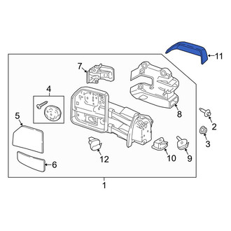 Ford OE - Front Right Lower Door Mirror Cover