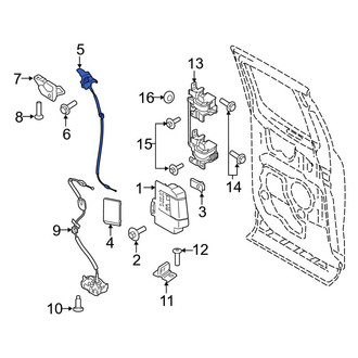 Ford OE - Rear Right Upper Door Latch Assembly