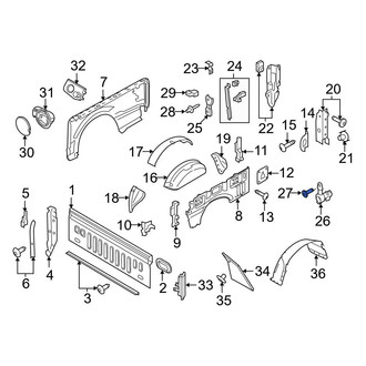 Ford OE - Inner Tailgate Hinge Bolt