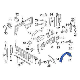 Ford OE - Rear Wheel Housing Side Panel