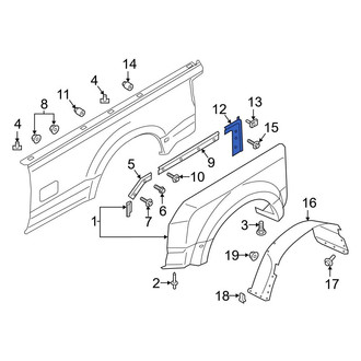 Ford OE - Rear Left Fender Bracket