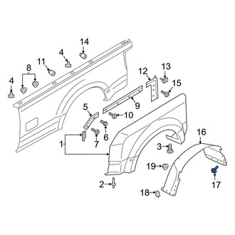 Ford OE - Bumper Cover Bolt