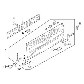 Ford OE - Tail Gate (W/O Flex Step), (Regular Cab / SuperCab / Crew Cab)