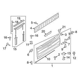 Ford OE - Tail Gate (With Flex Step), (Regular Cab / SuperCab / Crew Cab)