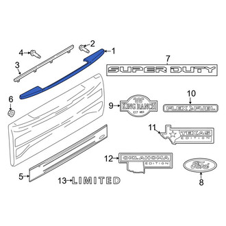 Ford OE - Rear Upper Tailgate Molding