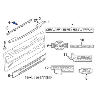 Ford OE - Tailgate Molding Clip