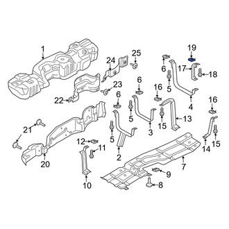 Ford OE - Fuel Tank Strap Nut