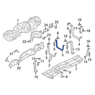Ford OE - Center Fuel Tank Strap
