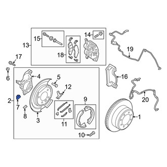 Ford OE - Rear Right Parking Brake Lever