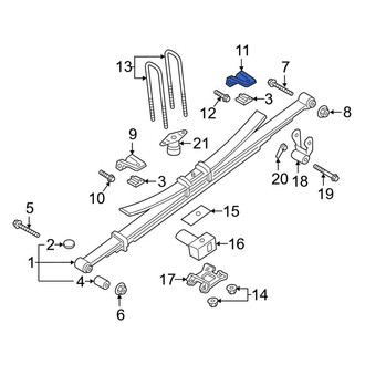 Ford OE - Front Left Leaf Spring Bumper Bracket