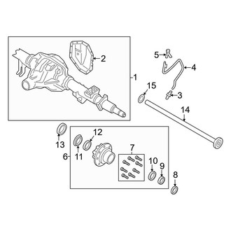 Ford OE - Rear Suspension - Rear Axle (With Dual Rear Wheels)