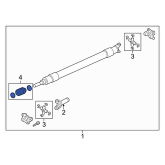 Ford OE - Rear Drive Shaft Center Support Boot