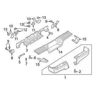 Ford OE - Rear Bumper - Bumper & Components (Regular Cab / SuperCab / Crew Cab)