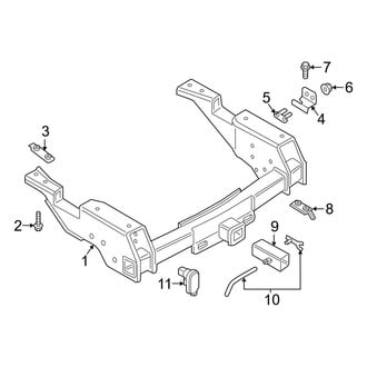 Ford OE - Rear Bumper - Trailer Hitch Components (Regular Cab / SuperCab / Crew Cab)