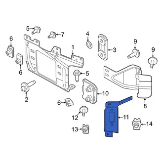 Ford OE - Left Bumper Face Bar Bracket