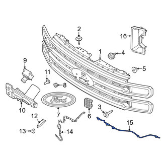 Ford OE - Front Headlight Washer Hose