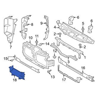 Ford OE - Front Lower Radiator Support Air Deflector