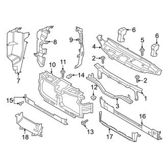 Ford OE - Radiator Support (Regular Cab / SuperCab / Crew Cab)
