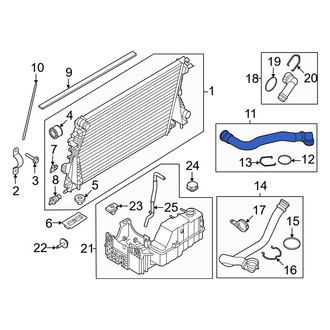 Ford OE - Upper Radiator Coolant Hose