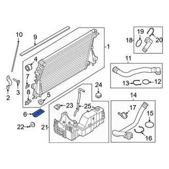 Ford OE - Radiator Mount Bracket