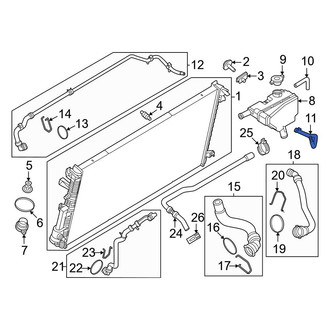Ford OE - Engine Coolant Overflow Hose