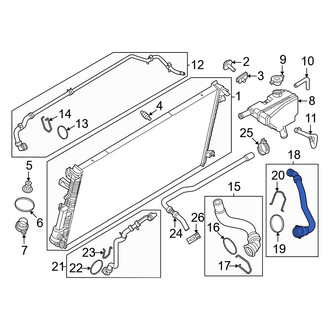 Ford OE - Upper Radiator Coolant Hose