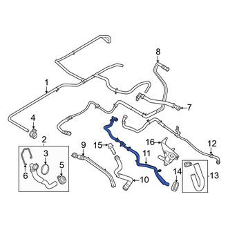 Ford OE - Upper Radiator Coolant Hose