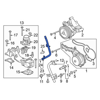 Ford OE - Engine Coolant Pipe