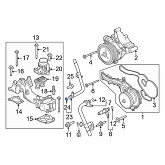 Ford OE - Engine Coolant Pipe O-Ring