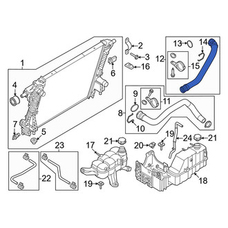 Ford OE - Lower Radiator Coolant Hose