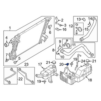 Ford OE - Engine Coolant Reservoir Nut