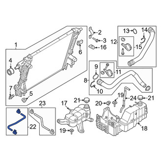 Ford OE - Engine Coolant Overflow Hose