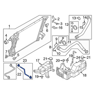 Ford OE - Engine Coolant Overflow Hose