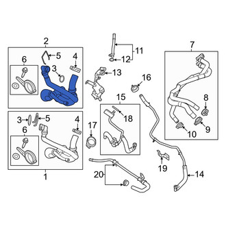 Ford OE - Engine Coolant Overflow Hose