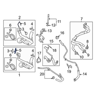 Ford OE - Lower Radiator Coolant Hose C-Clip