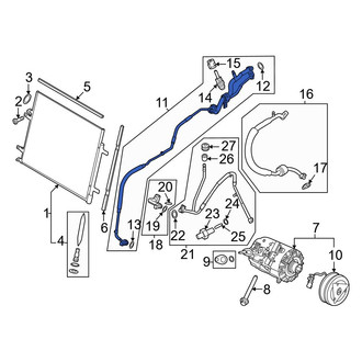 Ford OE - A/C Refrigerant Liquid Hose