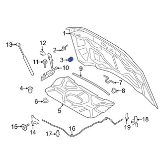 Ford OE - Front Hood Stop Buffer