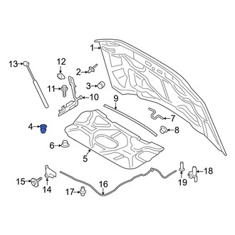 Ford OE - Front Hood Stop Buffer
