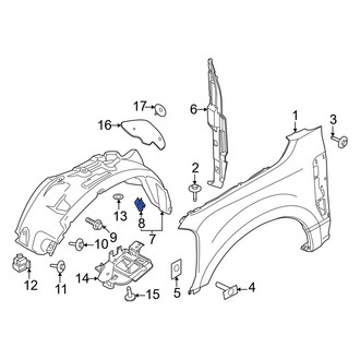 Ford OE - Fender Liner Nut
