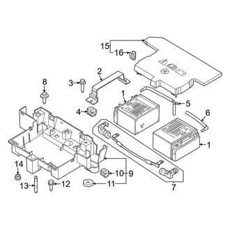 Ford OE - Electrical - Battery (Inverter #2), (Regular Cab)