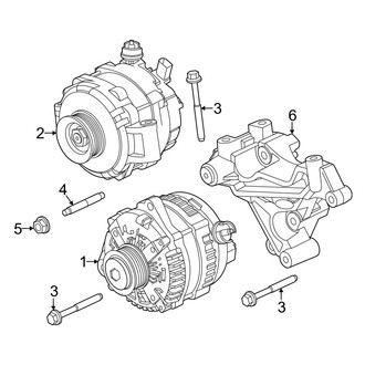 Ford OE - Electrical - Alternator (Dual Alternator), (Regular Cab / SuperCab / Crew Cab 6.8L / 7.3L)